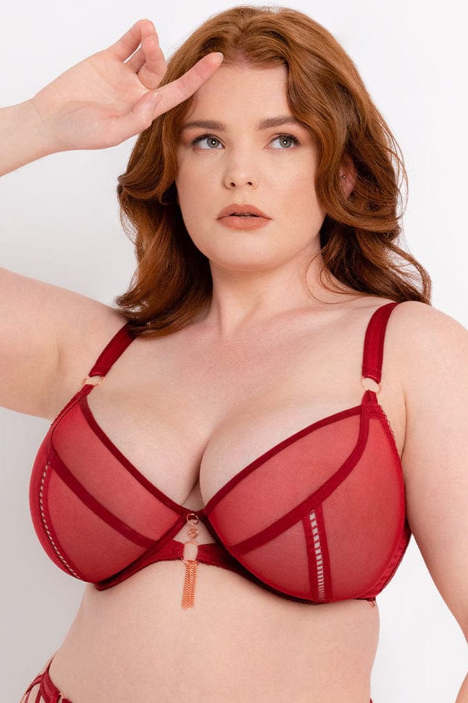 Deep Red Unchained Bra – Playful USA