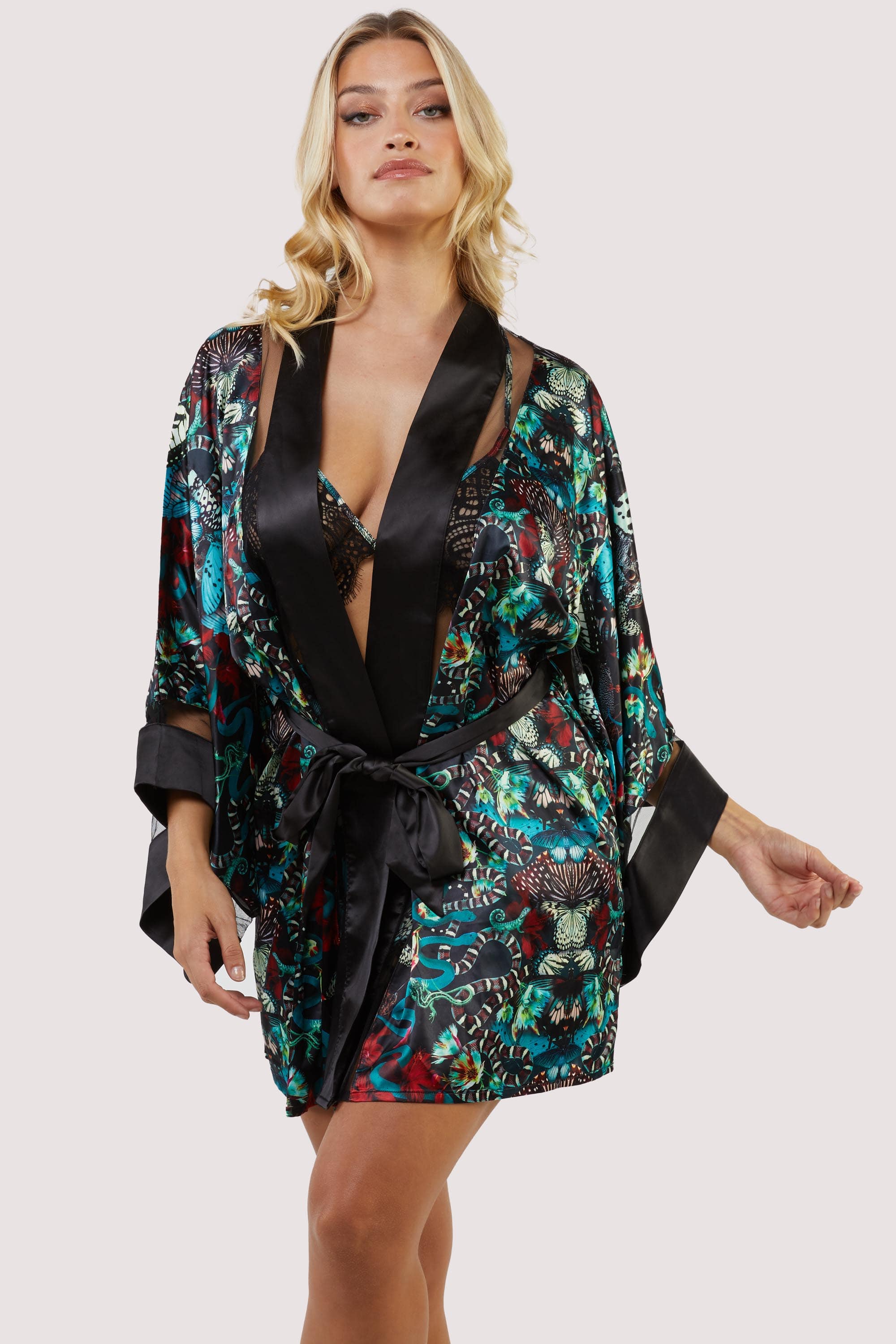 Menagerie Snake Print Kimono