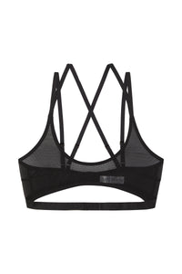 Alice Black Mesh Double Strap Bra